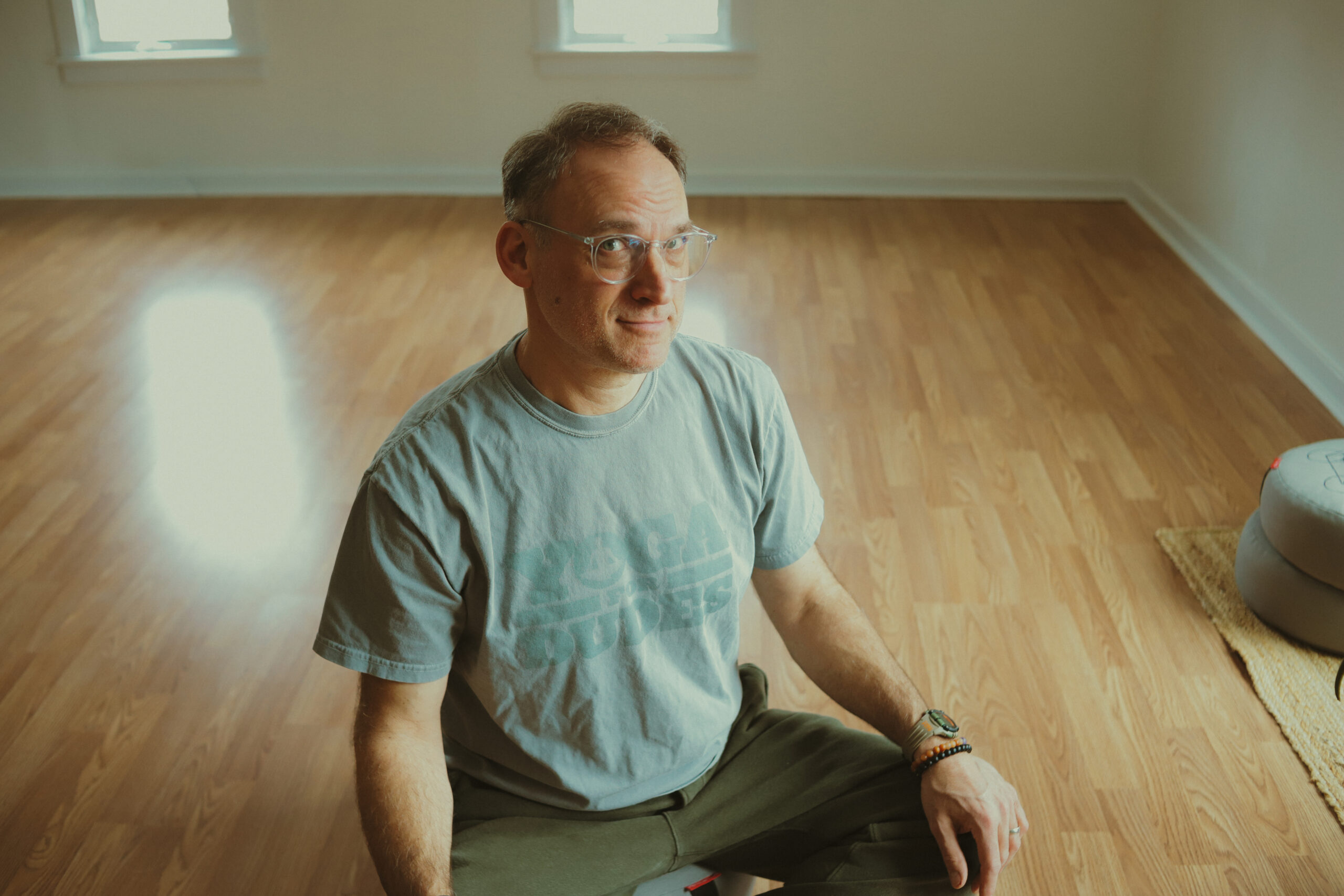 men doing yoga